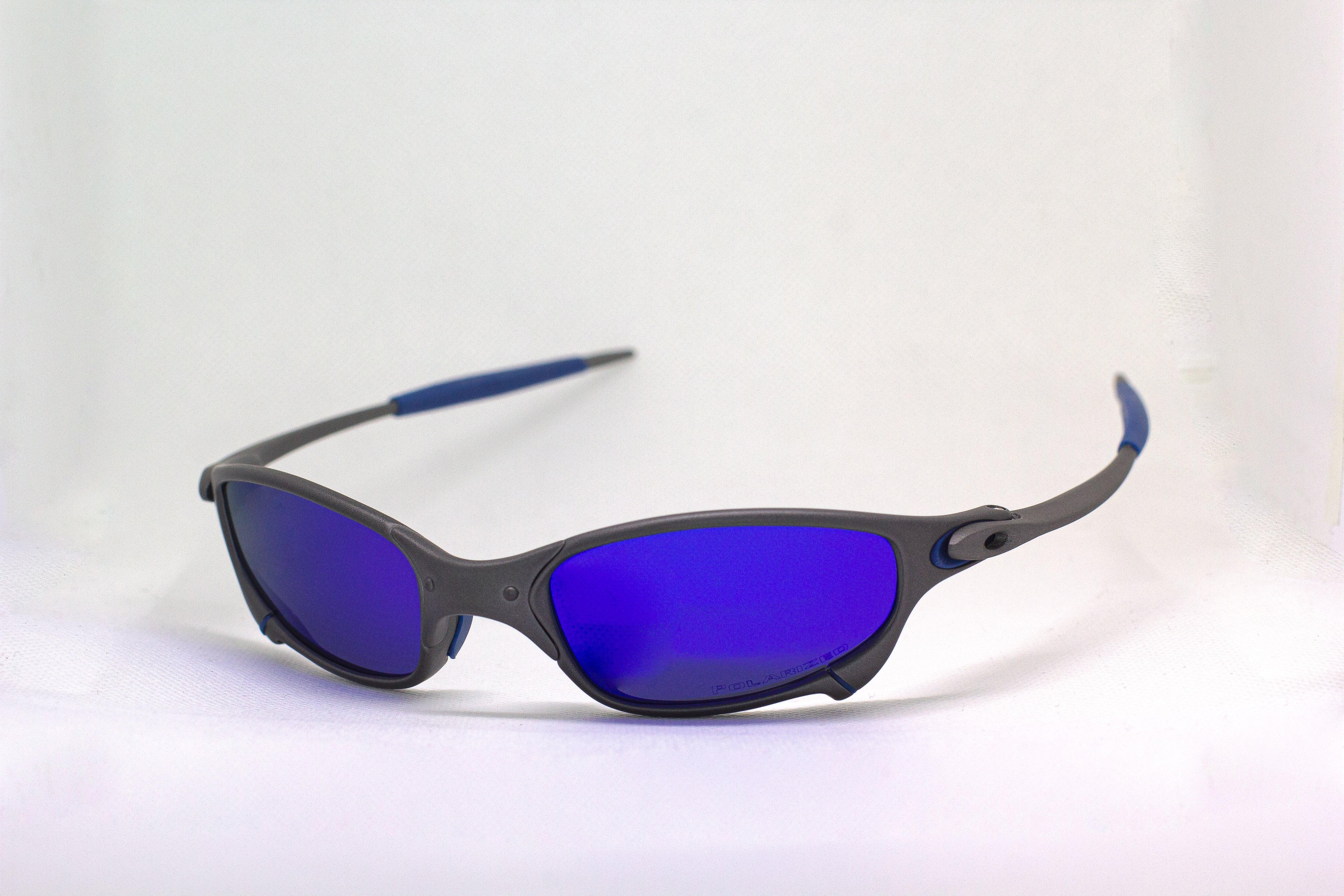 Oakley Juliet Blue Ocean - Carbon (Borracha Azul)